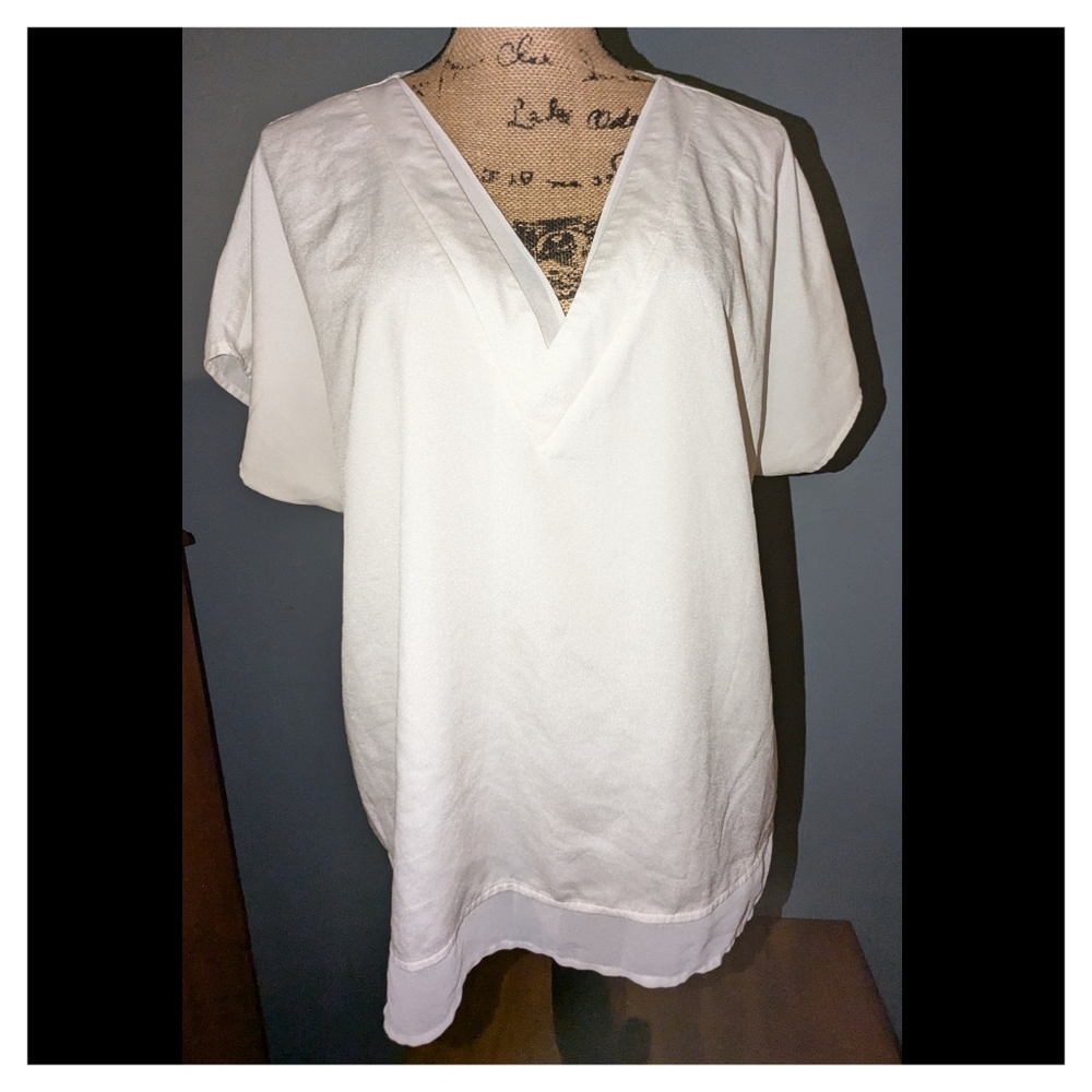 DKNY Cap Sleeve Blouse Tops for Women XL